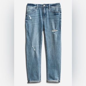 Studio blue cropped relaxed jeans